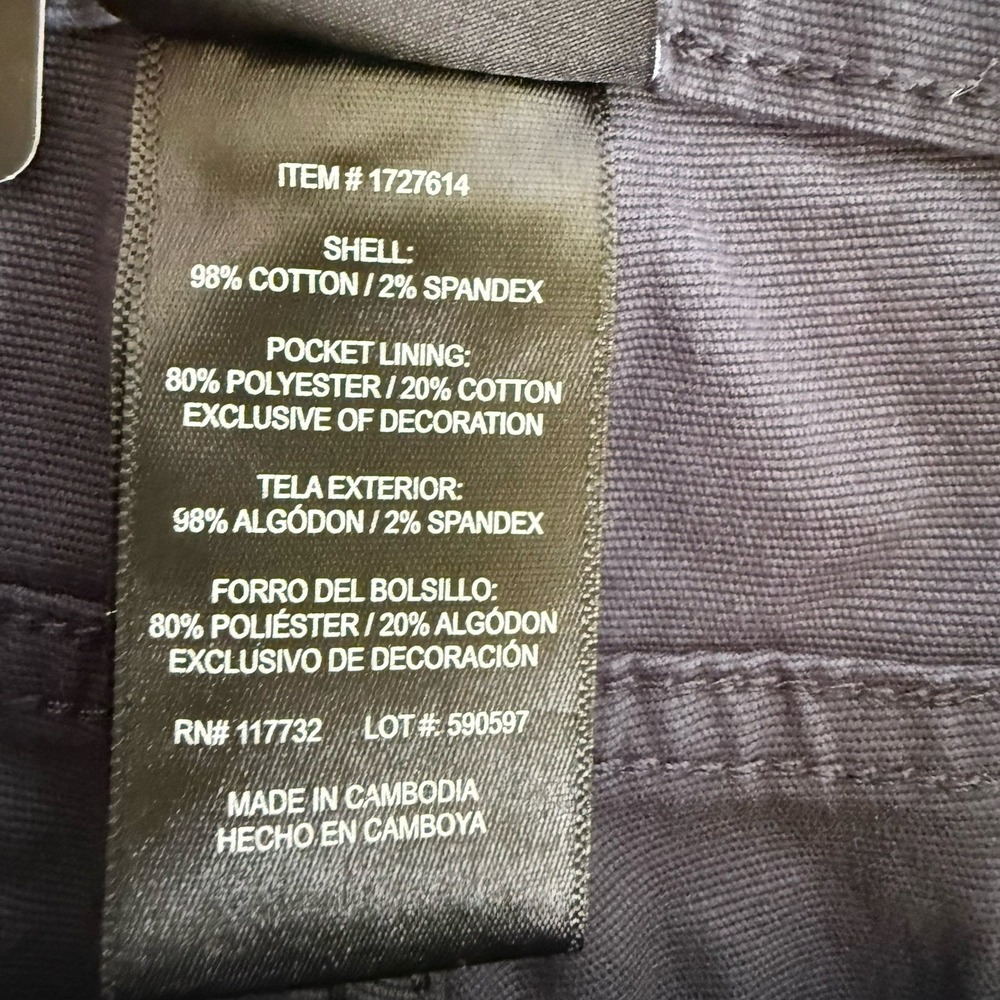 Colorado Clothing NWT Canvas Pant Relaxed Fit Stretch Canvas Fabric Blue 36x29 - Picture 6 of 7